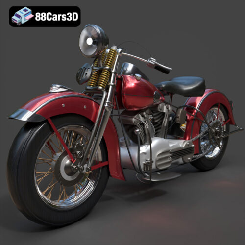 Harley Davidson F 1946 3D Model