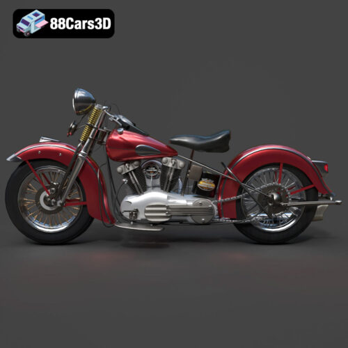 Harley Davidson F 1946 3D Model