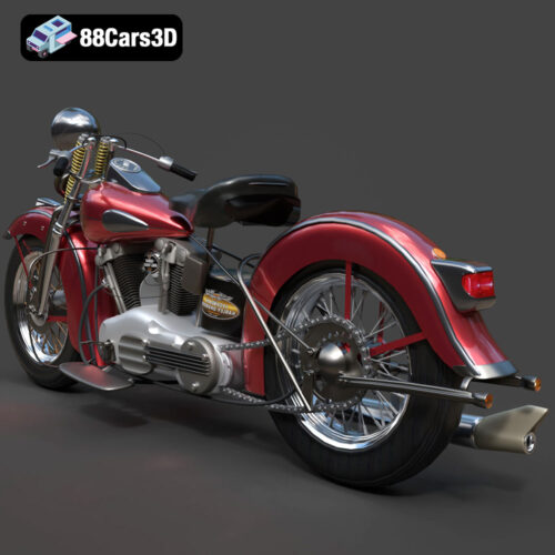 Harley Davidson F 1946 3D Model