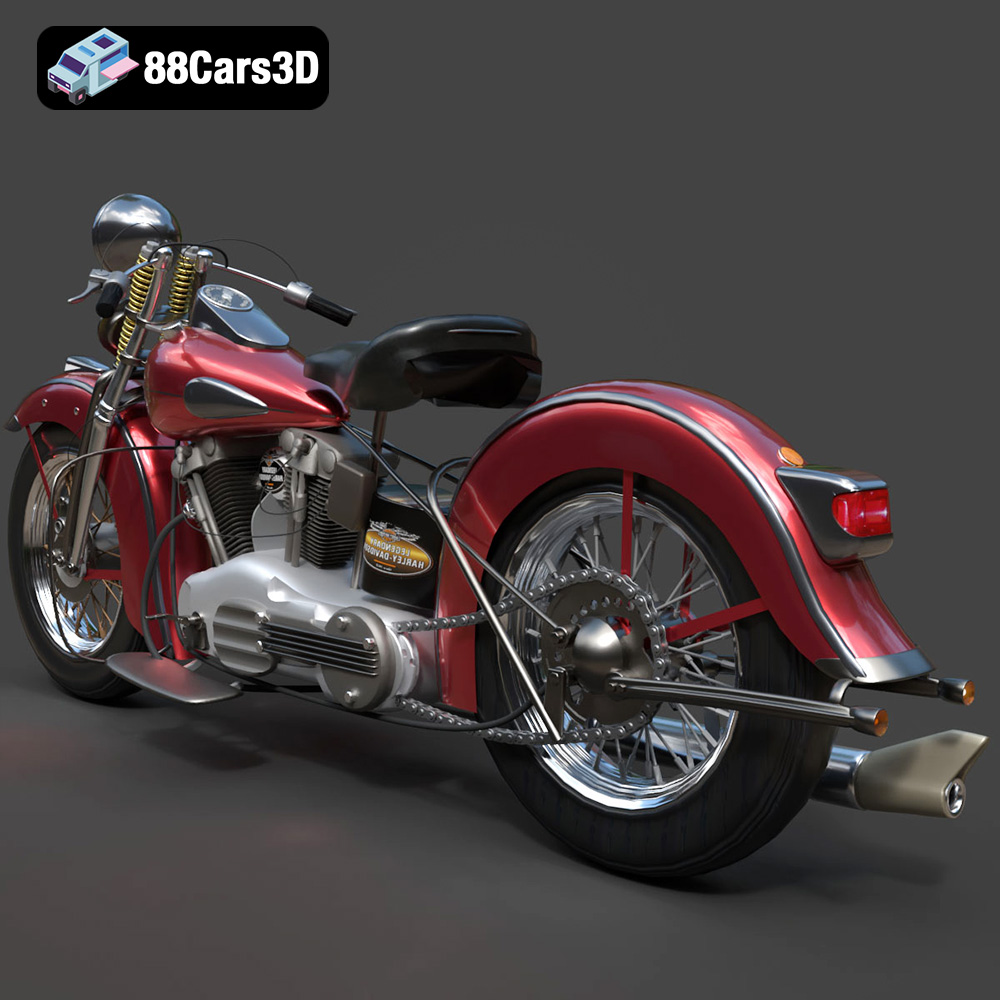 Harley Davidson F 1946 3D Model