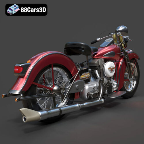 Harley Davidson F 1946 3D Model