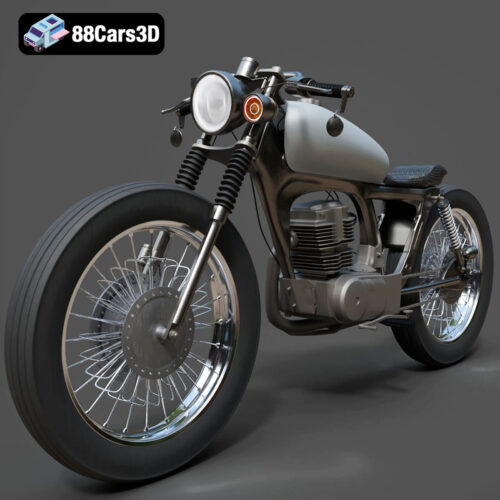 Honda CG125 Motorcycle 3D Model