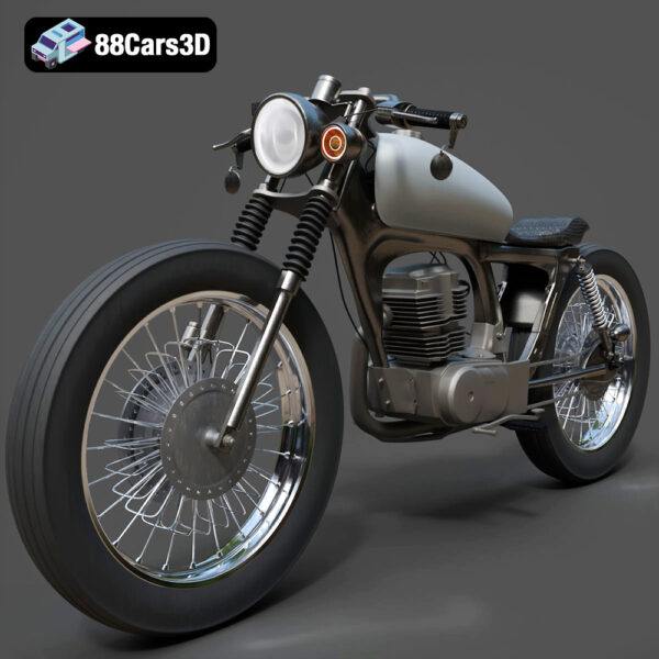 Honda CG125 Motorcycle 3D Model