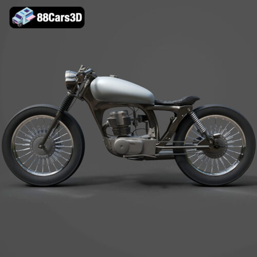 Honda CG125 Motorcycle 3D Model