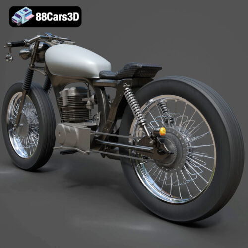 Honda CG125 Motorcycle 3D Model