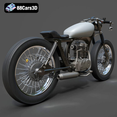 Honda CG125 Motorcycle 3D Model