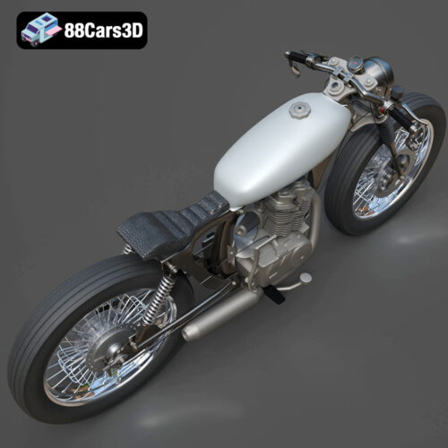 Honda CG125 Motorcycle 3D Model