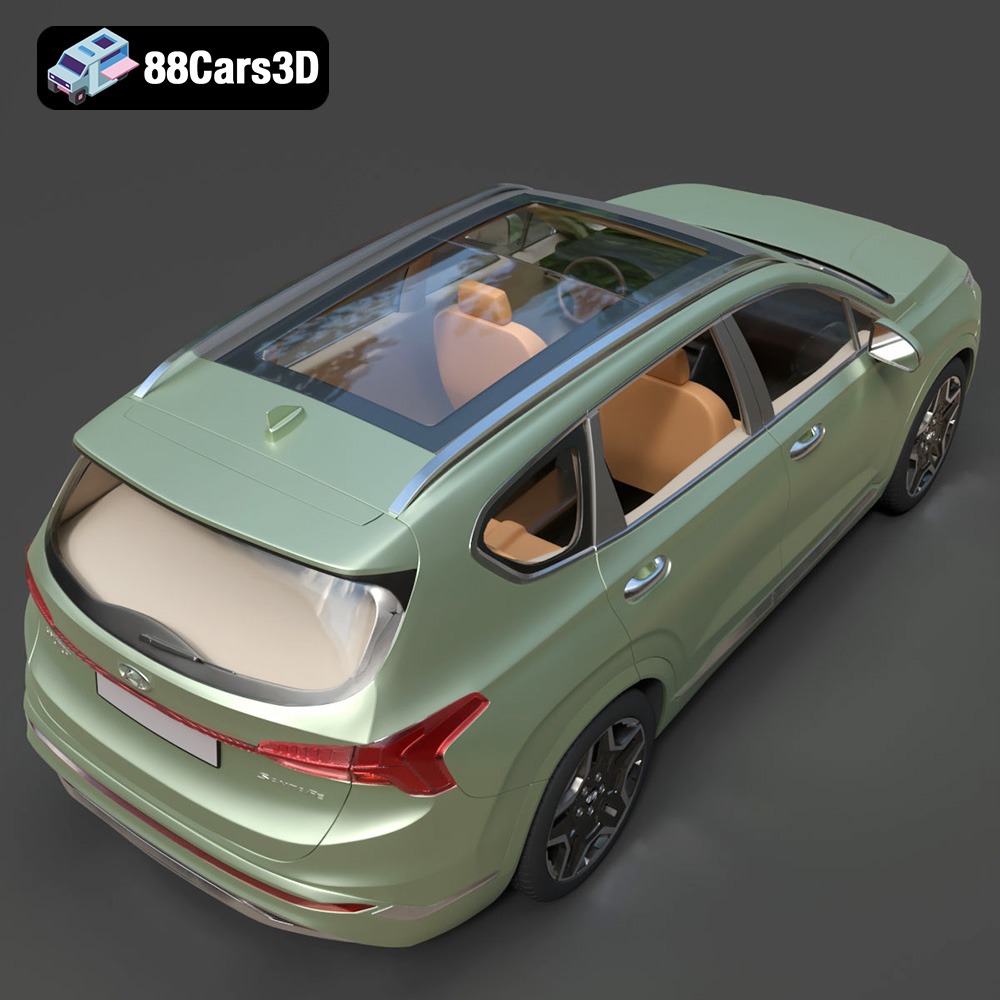 Hyundai Santa Fe 2021 3D Model