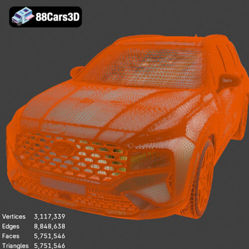 Hyundai Santa Fe 2021 3D Model