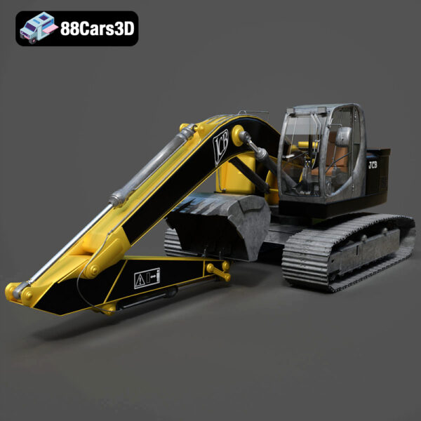 JCB Excavator-001 3D Model