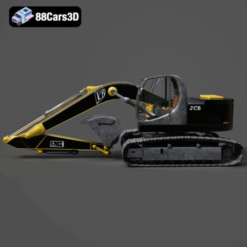 JCB Excavator-001 3D Model