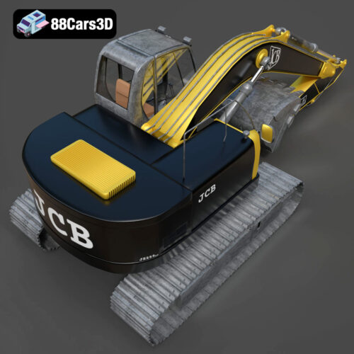 JCB Excavator-001 3D Model