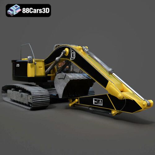 JCB Excavator-001 3D Model