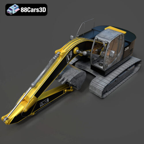 JCB Excavator-001 3D Model
