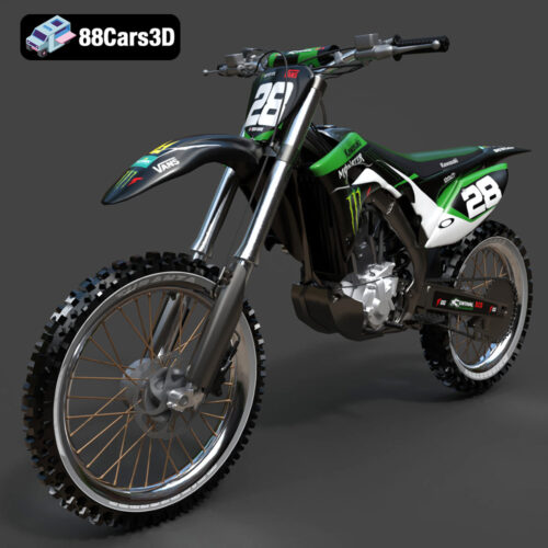 Kawasaki Motorcycle-001 3D Model