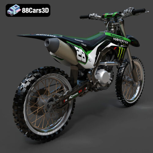 Kawasaki Motorcycle-001 3D Model