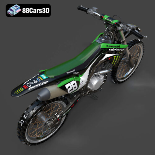 Kawasaki Motorcycle-001 3D Model