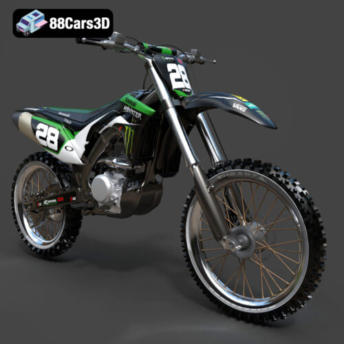 Kawasaki Motorcycle-001 3D Model
