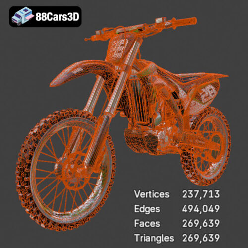Kawasaki Motorcycle-001 3D Model
