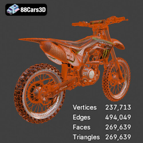 Kawasaki Motorcycle-001 3D Model