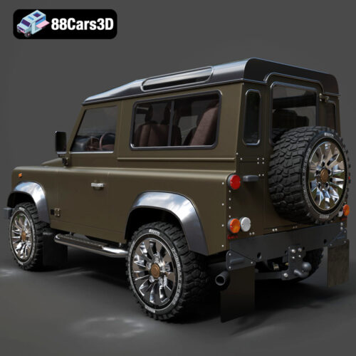 Land Rover Defender Works V8 3D Model - Gallery Image 6 Land Rover Defender Works V8 3D Model