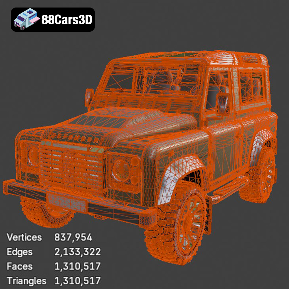 Land Rover Defender Works V8 3D Model
