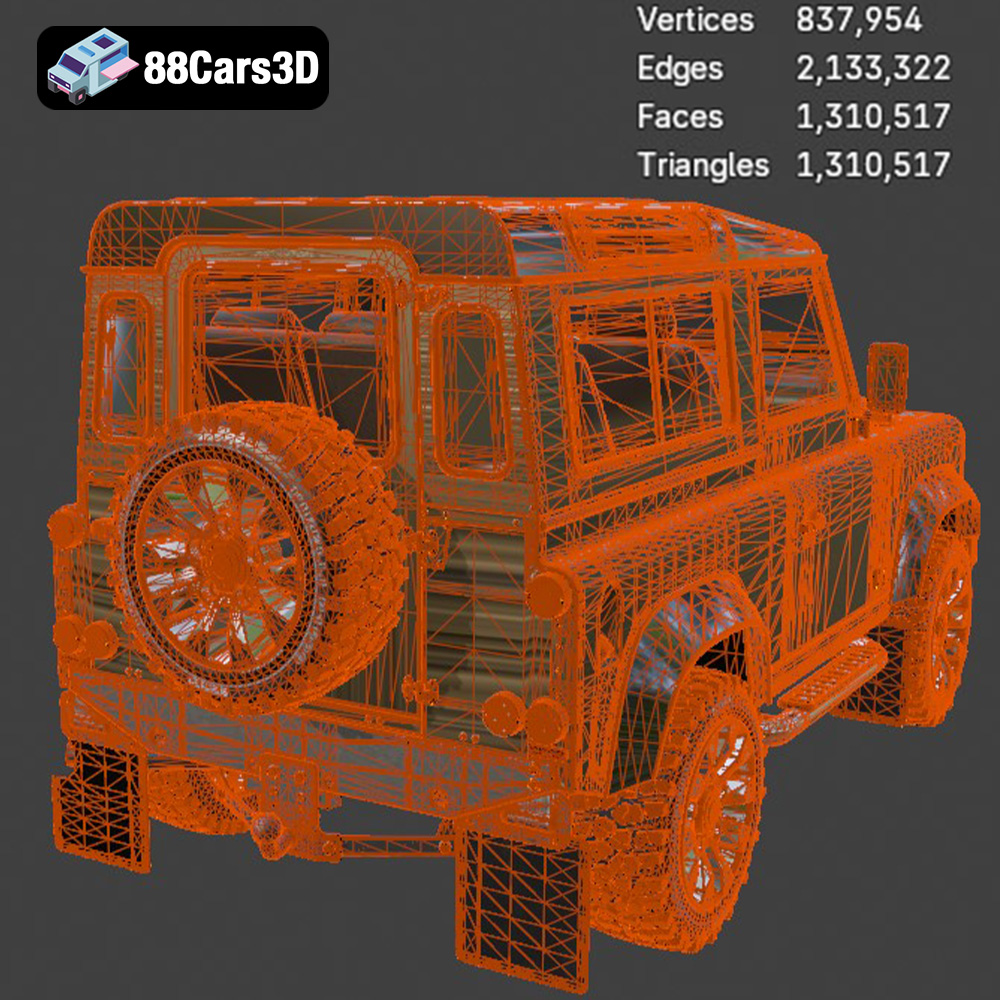 Land Rover Defender Works V8 3D Model