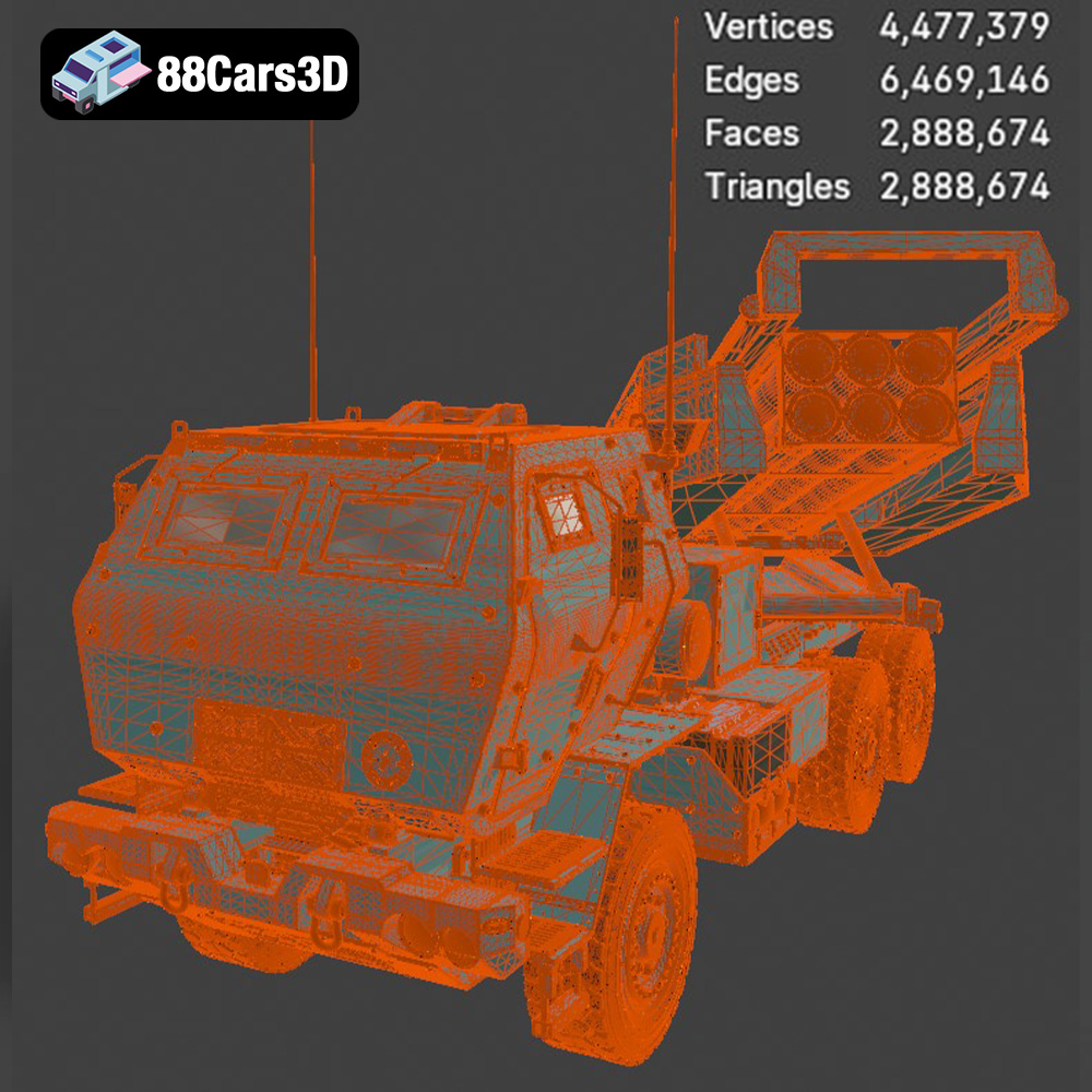 MLRS M142 HIMARS 2006 3D Model