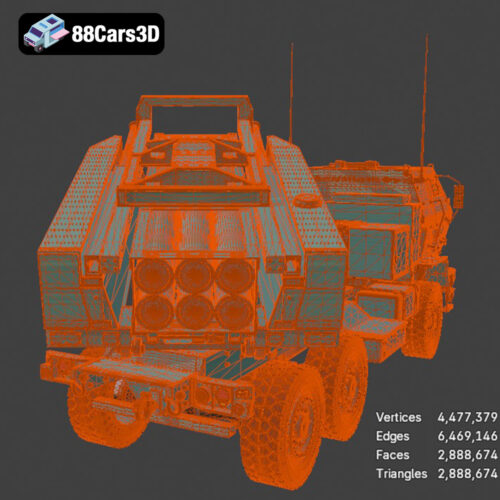 MLRS M142 HIMARS 2006 3D Model