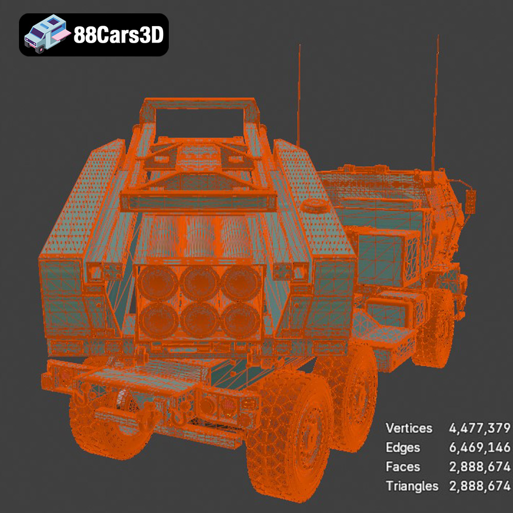 MLRS M142 HIMARS 2006 3D Model
