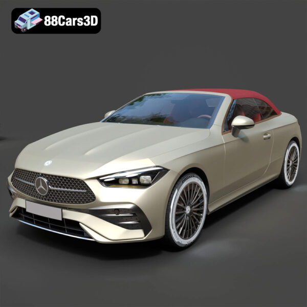 Mercedes-Benz CLE Cabriolet (2024) Ultra High-Poly 3D Model