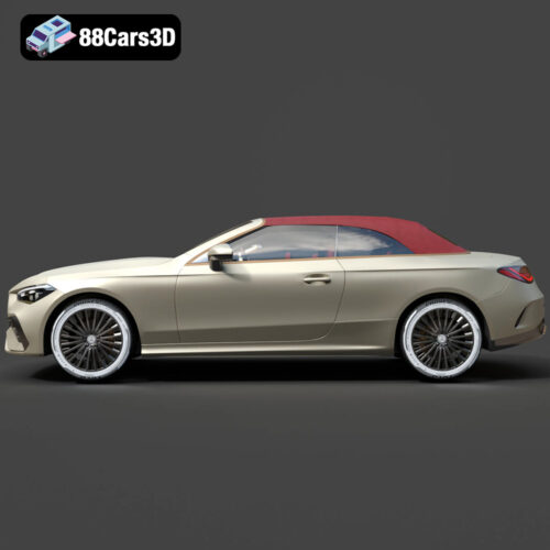 Mercedes-Benz CLE Cabriolet (2024) Ultra High-Poly 3D Model