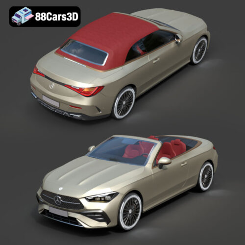 Mercedes-Benz CLE Cabriolet (2024) Ultra High-Poly 3D Model