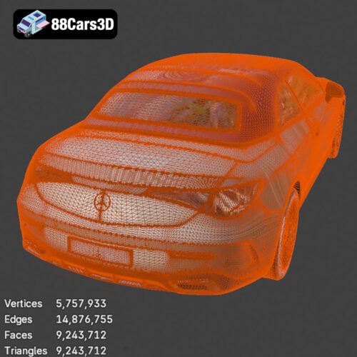 Mercedes-Benz CLE Cabriolet (2024) Ultra High-Poly 3D Model