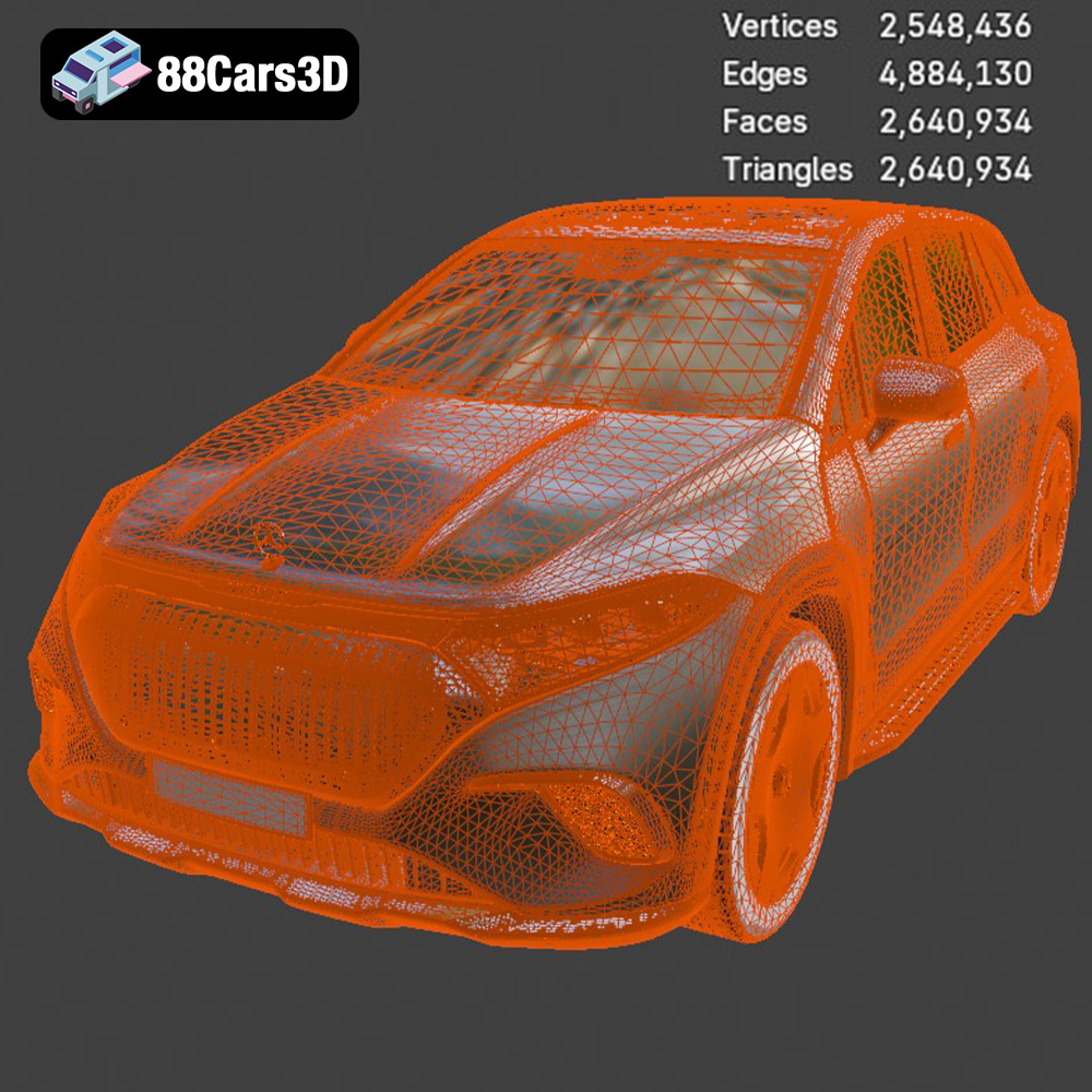 Mercedes-Benz EQS SUV Maybach 3D Model