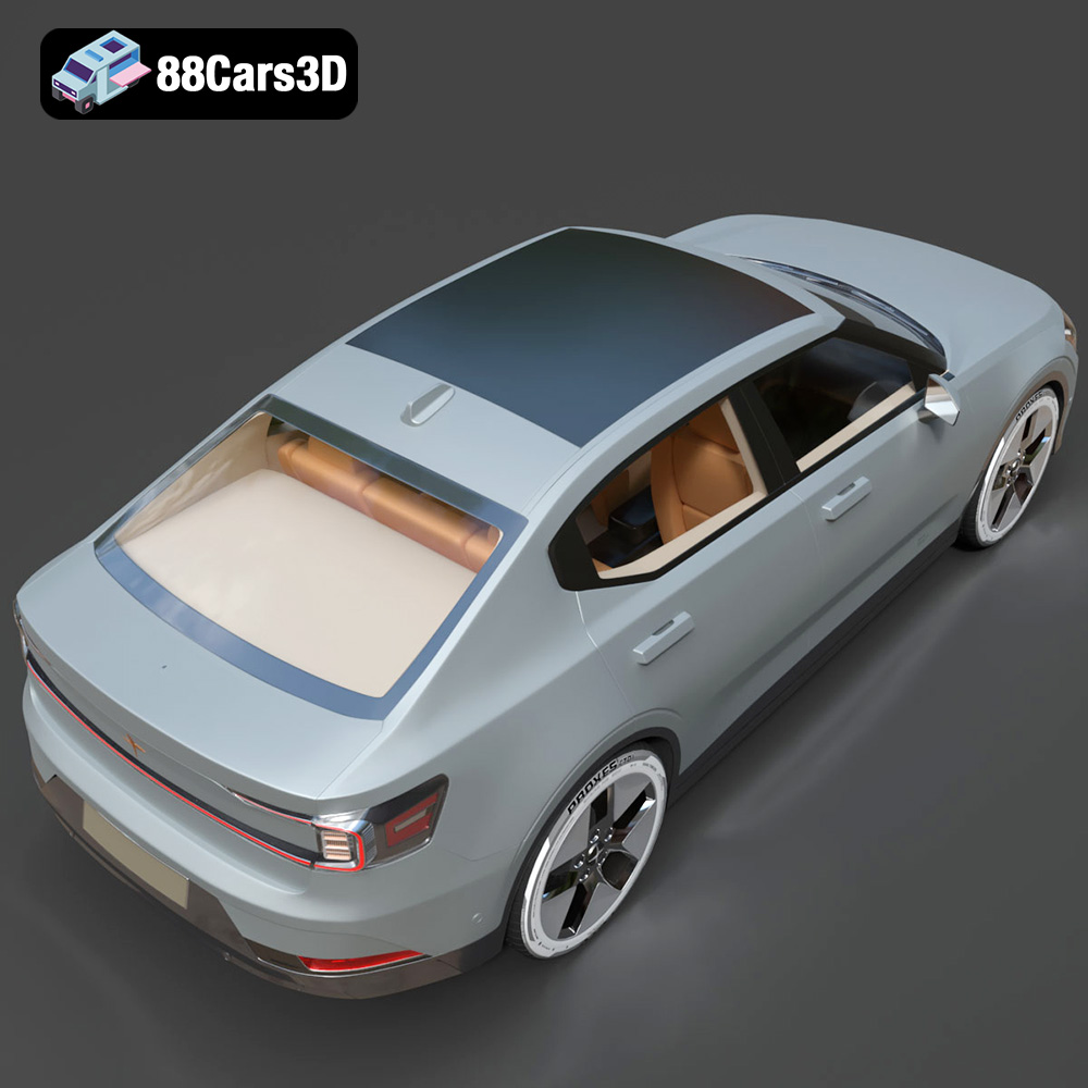 Polestar 2 2023 3D Model