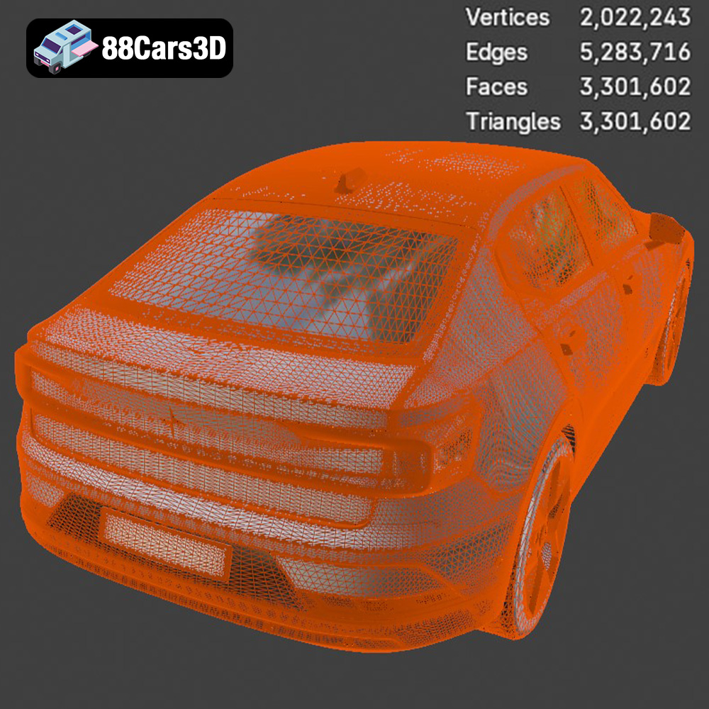 Polestar 2 2023 3D Model