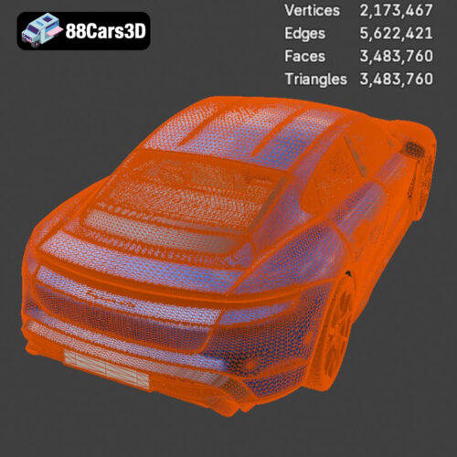 Porsche Taycan GTS 2022 3D Model