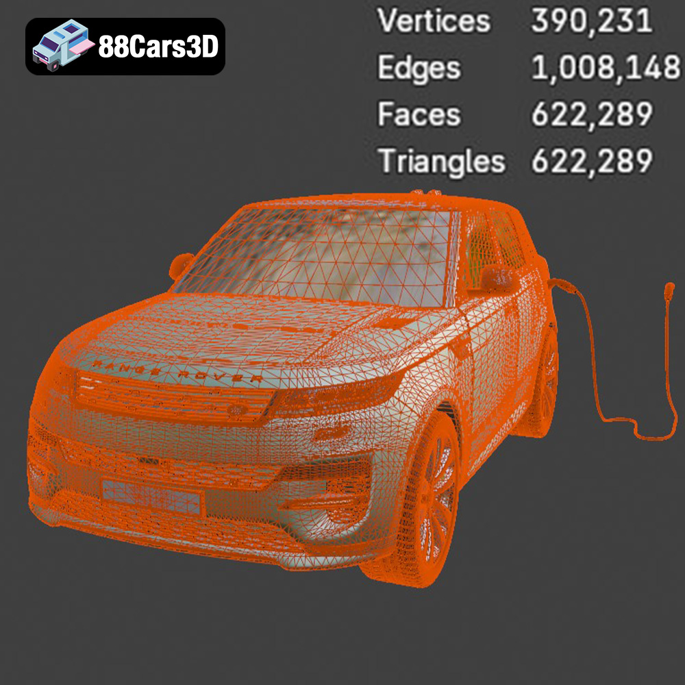 Range Rover Sport Hybrid PHEV 2023 3D Model