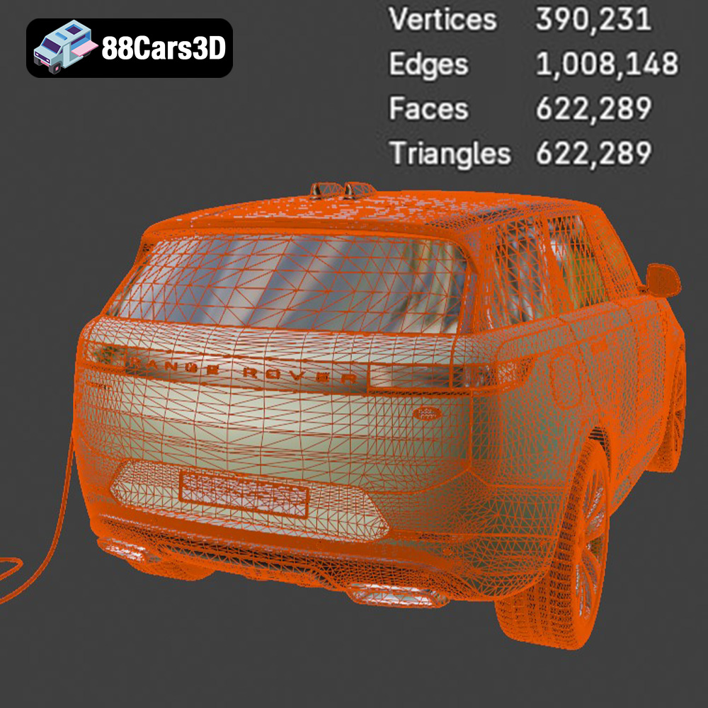 Range Rover Sport Hybrid PHEV 2023 3D Model