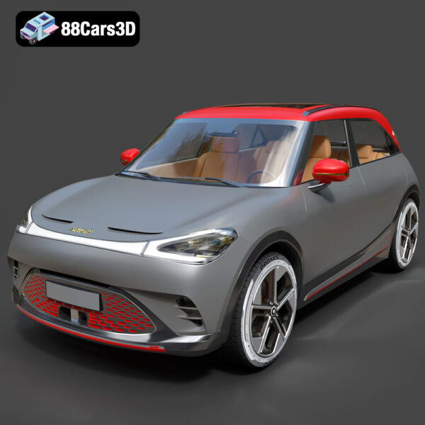 Smart 1 Brabus 3D Model