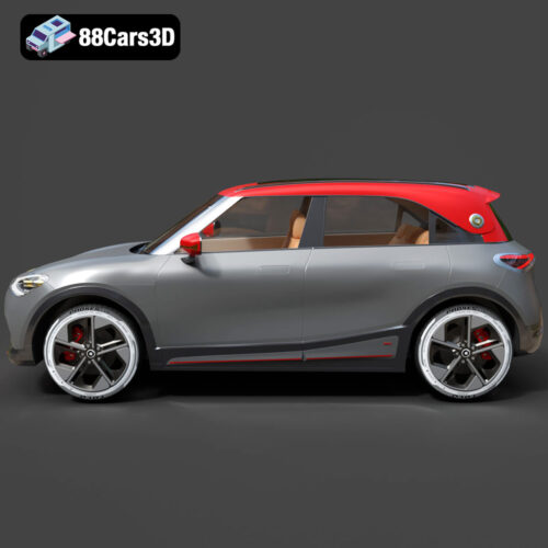 Smart 1 Brabus 3D Model