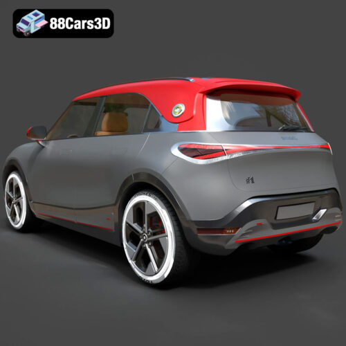 Smart 1 Brabus 3D Model