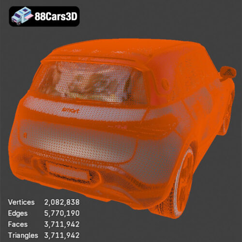 Smart 1 Brabus 3D Model