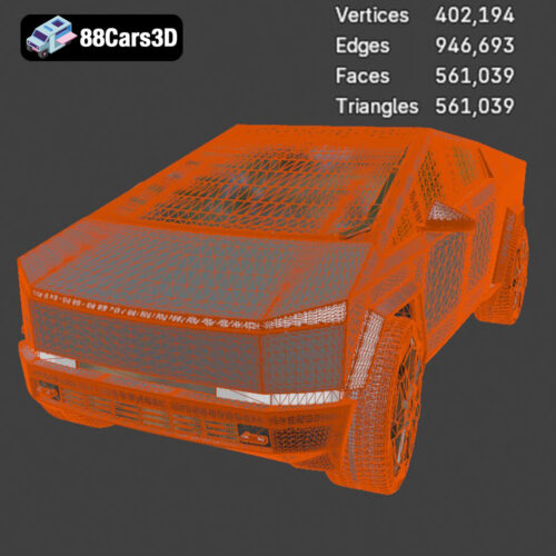 Tesla Cybertruck 2024 3D Model