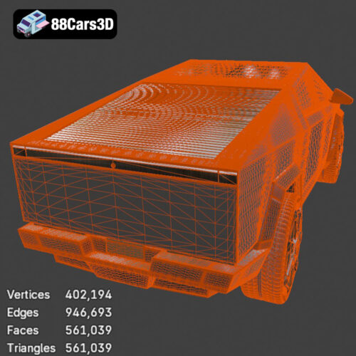 Tesla Cybertruck 2024 3D Model