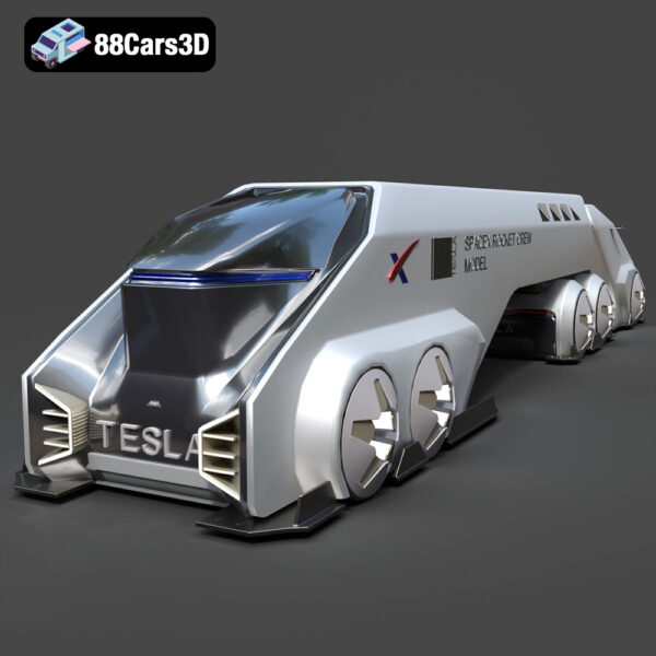Tesla Space Rocket-001 3D Model