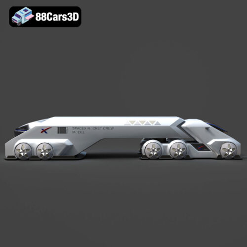 Tesla Space Rocket-001 3D Model