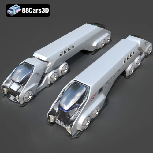 Tesla Space Rocket-001 3D Model