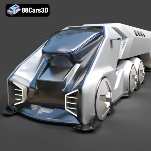 Tesla Space Rocket-001 3D Model